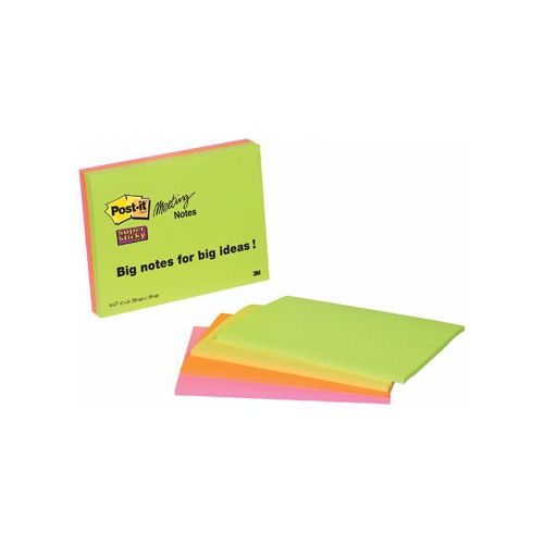 Post-it Post-it Meeting notes Super Sticky, 149 X 200 mm