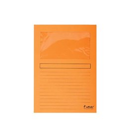 Exacompta Exacompta L-map met venster Forever, pak van 100 stuks, oranje