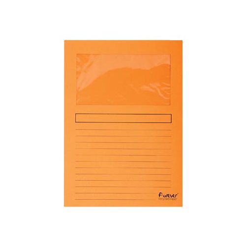 Exacompta Exacompta L-map met venster Forever, pak van 100 stuks, oranje