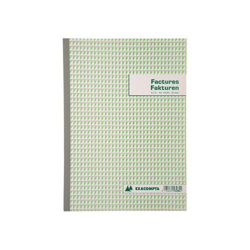 Exacompta Exacompta factuurboek, ft 29,7x21 cm, tweetalig, dupli (50 x 2 vel)