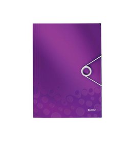 Leitz Wow Elastomap 3 Klep Pp Paars [1st]
