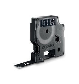 Dymo Dymo duurzame D1 tape 12 mm x 3 m, wit op zwart