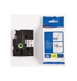 Brother Brother TZe flexibele gelamineerde tape voor P-Touch 18 mm, zwart op wit