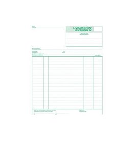 Exacompta Exacompta leveringen, ft 21 x 18 cm, tripli (50 x 3 vel), tweetalig (NL/FR)