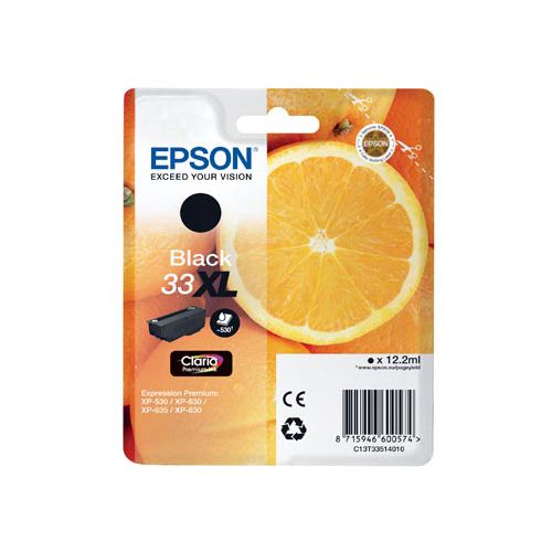 Epson Epson 33XL (C13T33514010) ink black 530 pages (original)