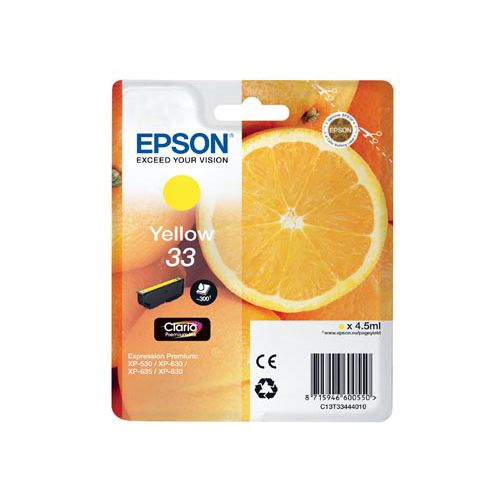 Epson Epson 33 (C13T33444010) ink yellow 300 pages (original)
