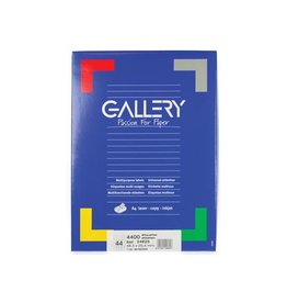 Gallery Gallery witte etiketten ft 48,3 x 25,4 mm (b x h), ronde hoeken, doos van 4.400 etiketten