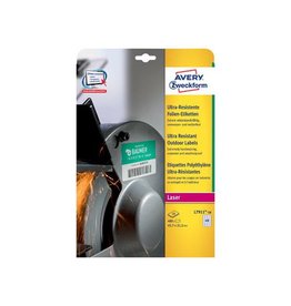 Avery Avery L7911-10 weerbestendige etiketten ft 45,7 x 21,2 mm (b x h), 480 etiketten, wit