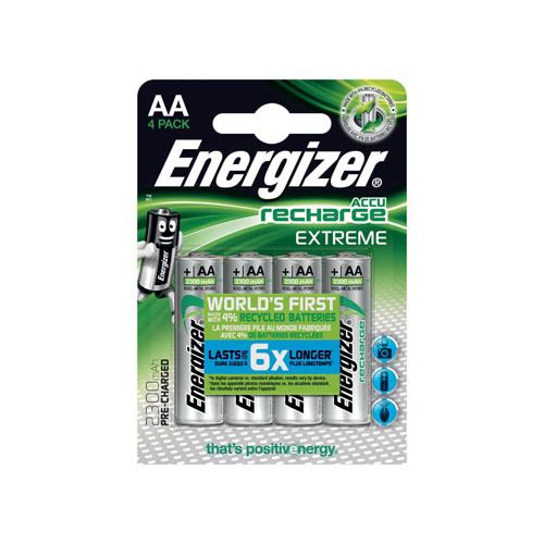 Energizer Energizer herlaadbare batterijen Extreme AA, blister van 4st