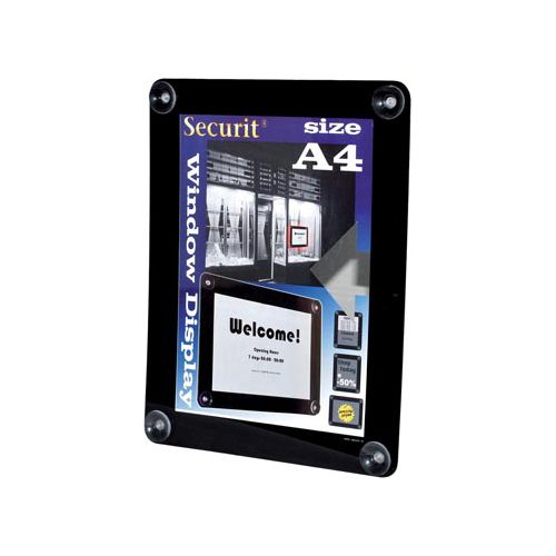 Securit Securit vitrine posterframe A4, zwart