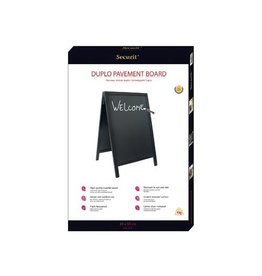 Securit Securit stoepkrijtbord Sandwich, ft 70 x 125 cm, zwart