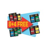 Post-it Post-it Index Standaard voordeelpak 8+4 GRATIS, geassorteerde kleuren