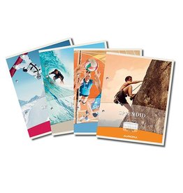 Aurora Aurora cursusblok, ft 16,5 x 21 cm, 75 vel, 2-gaatsperforatie, commercieel geruit