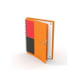 Oxford Oxford INTERNATIONAL meetingbook connect, stevige kartonnen kaft oranje, 160 bladzijden,ft B5, gelijnd