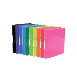 Exacompta Exacompta Iderama ringmap, voor ft A4, Uit PP met softcover, 2 ringen van 30 mm, geassorteerde kleuren