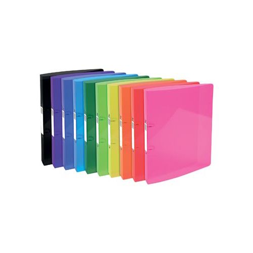 Exacompta Exacompta Iderama ringmap, voor ft A4, Uit PP met softcover, 2 ringen van 30 mm, geassorteerde kleuren