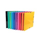 Exacompta Exacompta Iderama ringmap, voor ft A4, 2 ringen van 15 mm, met elastosluiting, geassorteerde kleuren