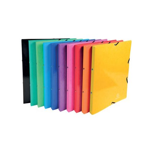 Exacompta Exacompta Iderama ringmap, voor ft A4, 2 ringen van 15 mm, met elastosluiting, geassorteerde kleuren