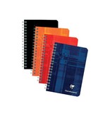 Clairefontaine Clairefontaine schrift ft 9,5 x 14 cm, 180 bladzijden, gelijnd, spiraalbinding, geassorteerde kleuren