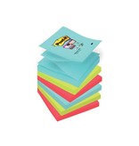 Post-It Super Sticky Post-it Super Sticky Z-notes Cosmic, 90 vel, ft 76 x 76 mm, pak van 6 blokken
