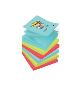 Post-it Post-it Super Sticky notes Miami, 76x76mm, 90vel, 6 blokken 