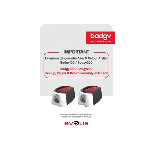 Badgy Badgy garantie uitbreiding voor badgy printers, 1 jaar