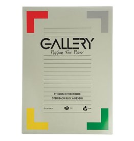 Gallery Gallery Steinbach tekenpapier, 250 g, ft 29,7 x 42 cm, A3, gekorreld, blok van 20 vel