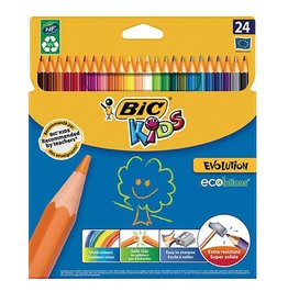 Bic Kids Bic Kids kleurpotlood Ecolutions Evolution, doos van 24 stuks