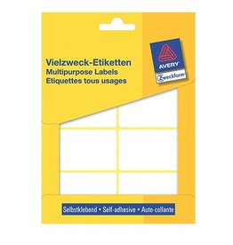 Avery Zweckform Avery Zweckform 3337 universele etiketten ft 54 x 35 mm (b x h), 224 etiketten, wit