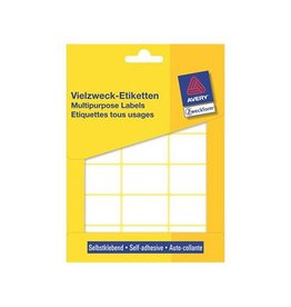 Avery Zweckform Avery Zweckform 3325 mini etiketten ft 38 x 24 mm (b x h), 522 etiketten, wit