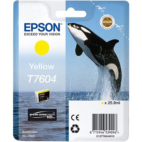 Epson Epson T7604 (C13T76044010) ink yellow 2100 pages (original)