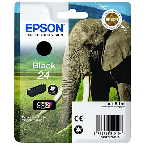 Epson Epson 24 (C13T24214010) ink black 240 pages (original)