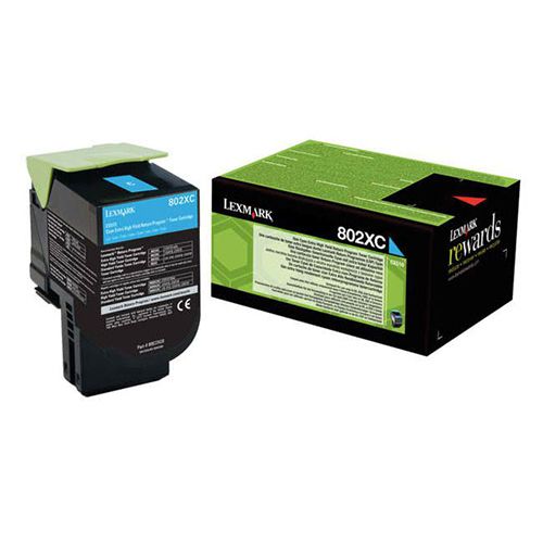 Lexmark Lexmark 802XC (80C2XC0) toner cyan 4K return (original)
