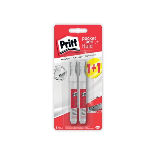 Pritt Pritt correctiepen Pocket Pen, blister 1 + 1 gratis