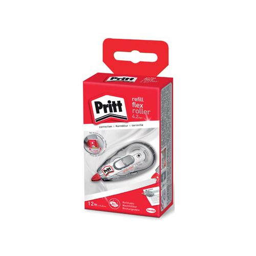 Pritt Pritt correctieroller Refill Flex 4,2 mm x 12 m, in ophangdoosje