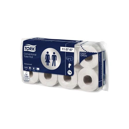 Tork Tork toiletpapier Advanced, 2-laags, systeem T4, 250 vellen, pak van 8 rollen