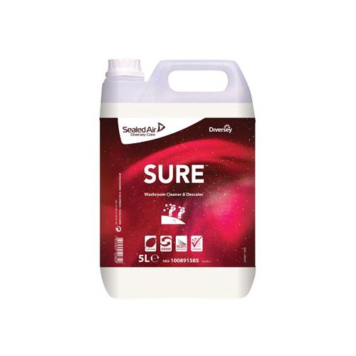 Diversey sanitairreiniger en ontkalker Sure, flacon 5 liter