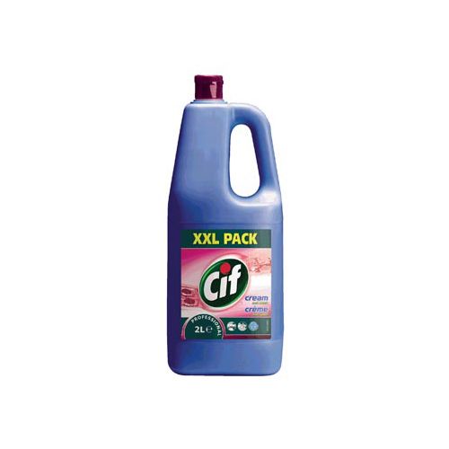 Cif Cif schuurcrème, met bleekwater, flacon van 2 liter