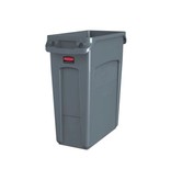 Rubbermaid afvalcontainer Slim Jim, 60 liter, grijs