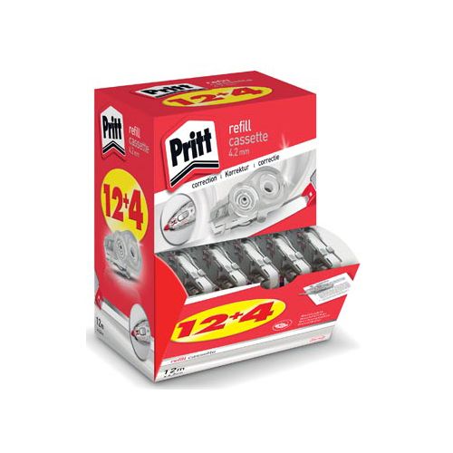 Pritt Pritt vulling voor correctieroller Refill Flex 4,2 mm x 12 m, doos 12 + 4 gratis