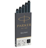 Parker Parker Quink inktpatronen zwart, doos met 5 stuks