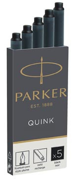 Parker Parker Quink inktpatronen zwart, doos met 5 stuks