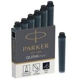 Parker Parker Quink Mini inktpatronen zwart, doos met 6 stuks