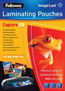 Fellowes Fellowes lamineerhoes Capture125 ft A3, 250 micron (2 x 125 micron), pak van 100 stuks