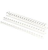 Fellowes bindruggen, pak van 100 stuks, 10 mm, wit