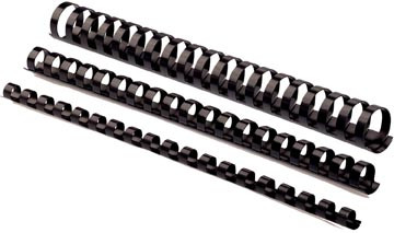 Fellowes Fellowes bindruggen, pak van 100 stuks, 19 mm, zwart