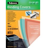 Fellowes omslagen, ft A4, PVC, 240micron, pak van 100 stuks, transparant