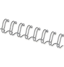 Fellowes draadruggen, doos van 100 stuks, 6 mm, zilver