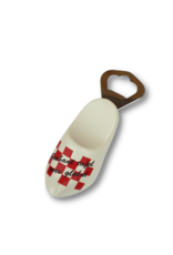 Wilhelmus Woodenshoe beeropener White with personal print