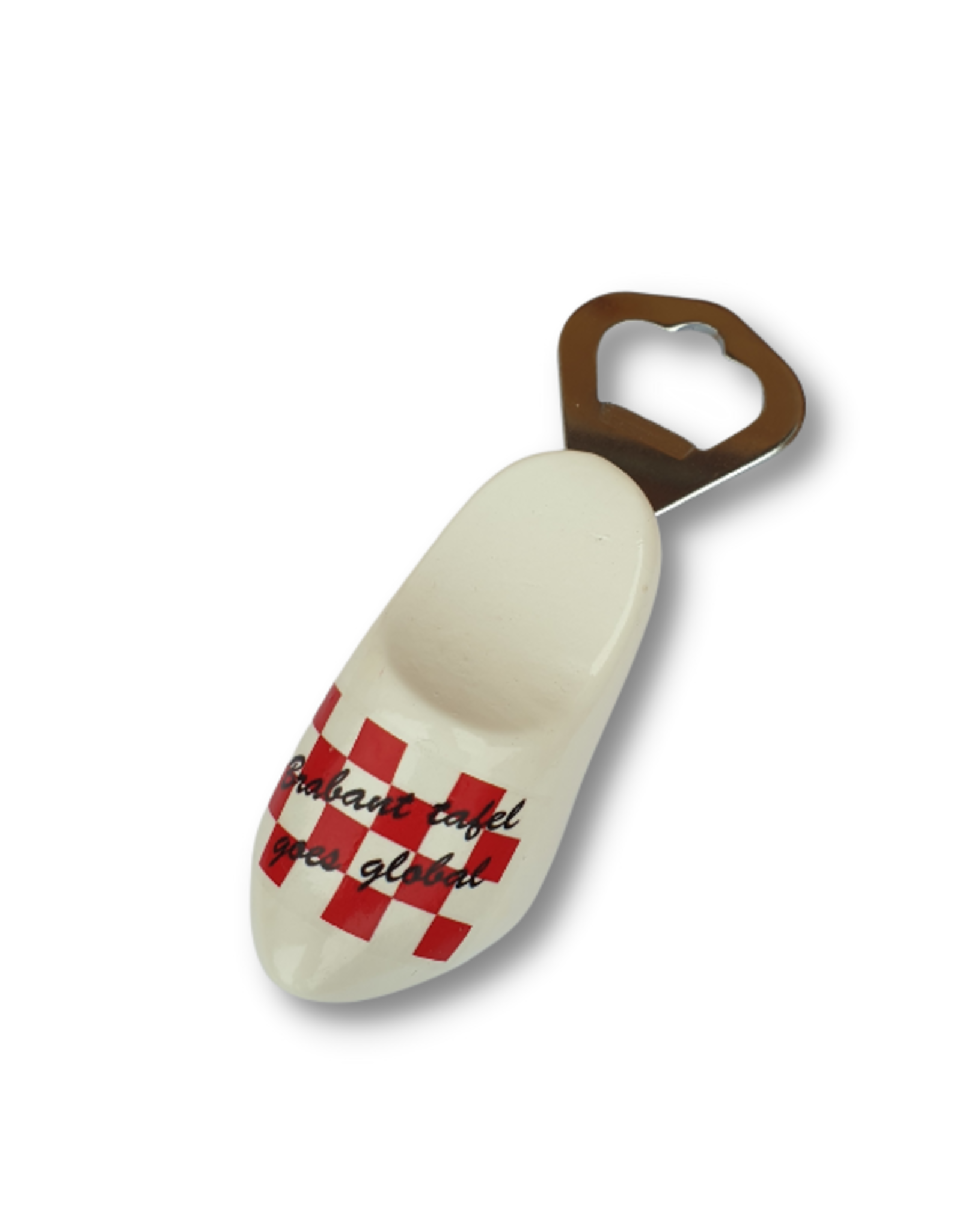 Wilhelmus Woodenshoe beeropener White with personal print